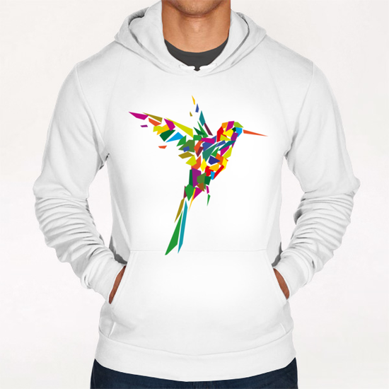 Rainbow Fly-Bird Hoodie by Alex Xela