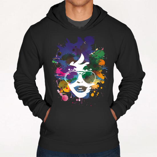 Femme à Lunettes... Hoodie by Vic Storia