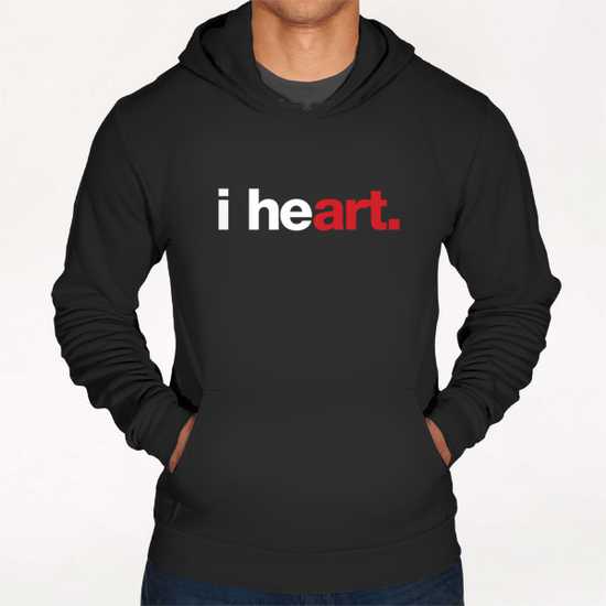 i heart art Hoodie by WORDS BRAND