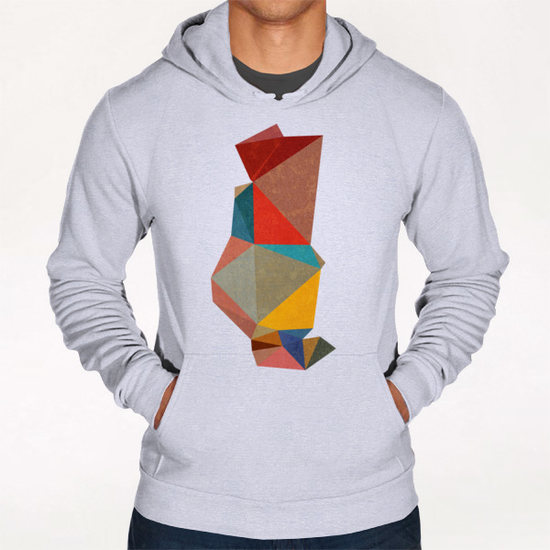 Abstract Pink Hoodie by Vic Storia