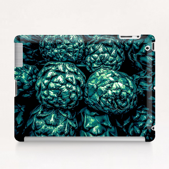 closeup green artichoke texture background Tablet Case by Timmy333