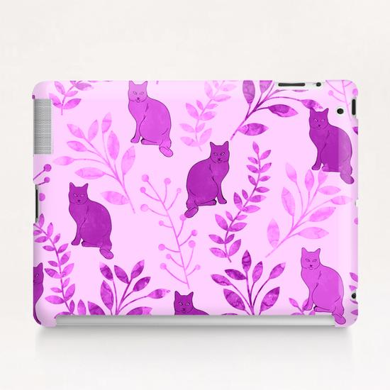 Floral and Cat X 0.2 Tablet Case by Amir Faysal