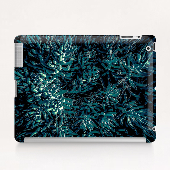 green succulent plant texture abstract background Tablet Case by Timmy333