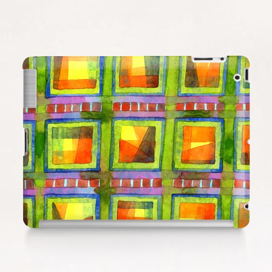 Light behind colorful geometric Windows  Tablet Case by Heidi Capitaine