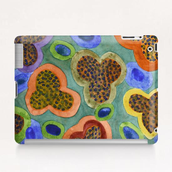 Summerly Blossoms and Olives Pattern  Tablet Case by Heidi Capitaine