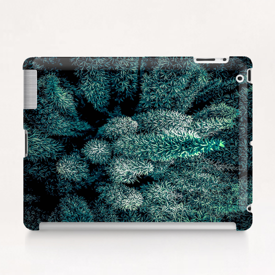 closeup green plant texture abstract background Tablet Case by Timmy333