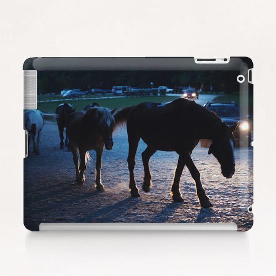 Light behind horses Tablet Case by Salvatore Russolillo