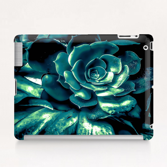 green succulent plant texture background Tablet Case by Timmy333