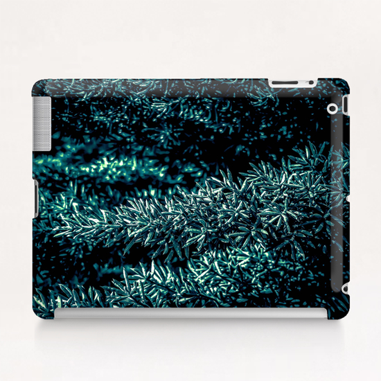 closeup green plant texture background Tablet Case by Timmy333