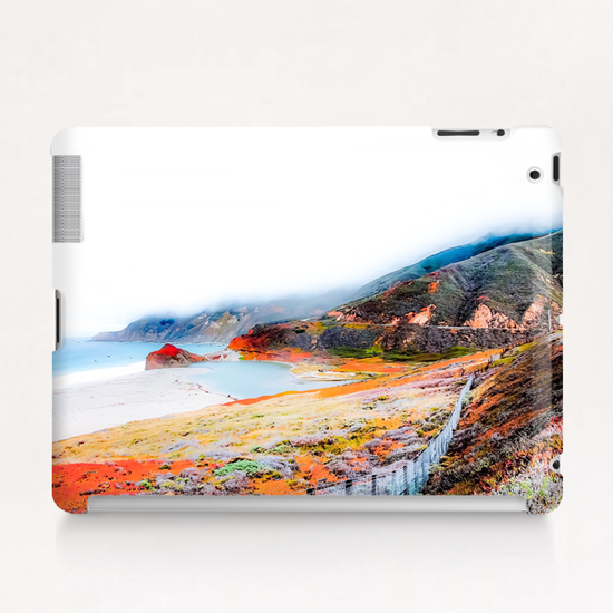 mountain with ocean view at Big Sur, California, USA Tablet Case by Timmy333