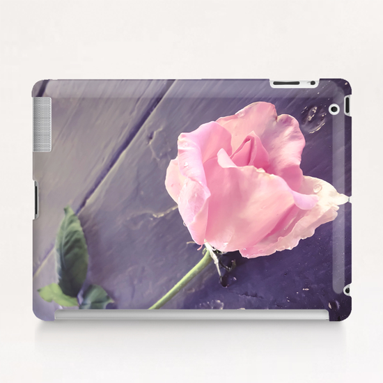 closeup pink rose Tablet Case by Timmy333