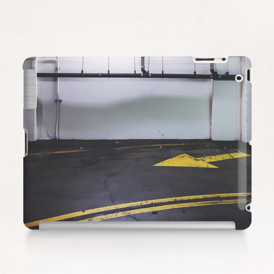 parking lot with the yellow arrow and tubes Tablet Case by Timmy333