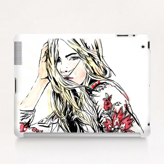 cara delevingne Tablet Case by maya naruse