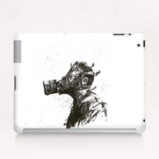 Gas Mask Tablet Case by Aaron Morgan