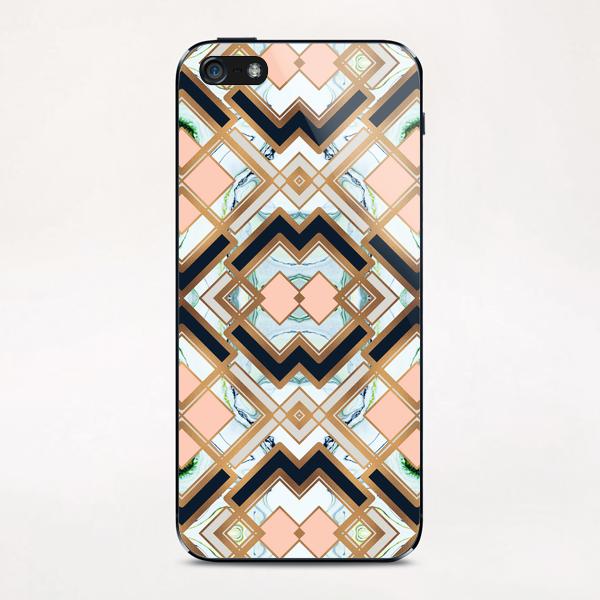 Art deco geometric pattern iPhone & iPod Skin by mmartabc