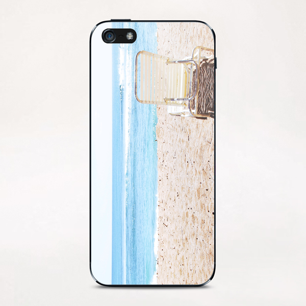 sandy beach with blue water in summer iPhone & iPod Skin by Timmy333