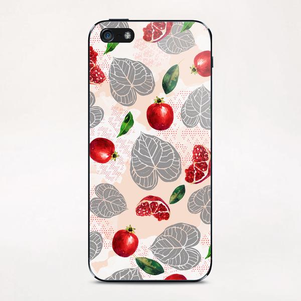 Love leaves with fruits iPhone & iPod Skin by mmartabc