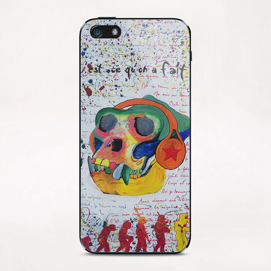 Qu'est ce qu'on a fait ! iPhone & iPod Skin by frayartgrafik