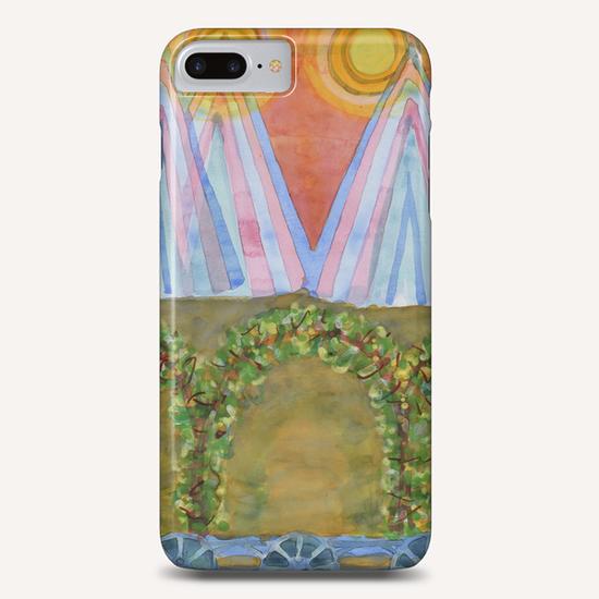 Tipis and decorated Wagon  Phone Case by Heidi Capitaine