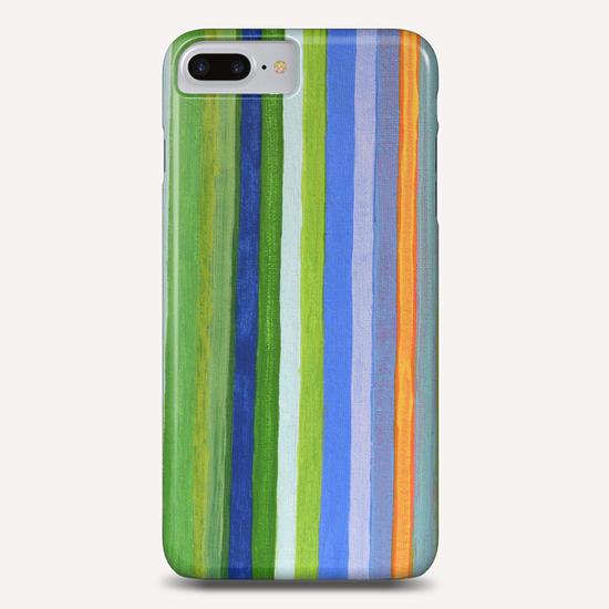 Vibrant Stripes in Orange Green and Blue  Phone Case by Heidi Capitaine