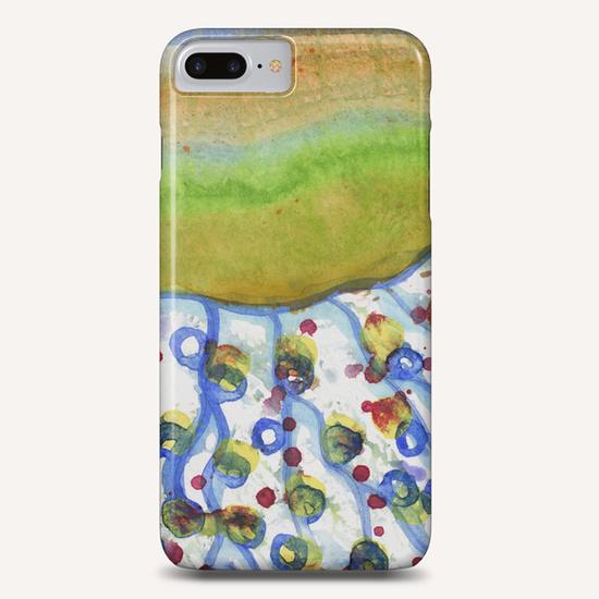  Curved Hill with Blue Rings Phone Case by Heidi Capitaine