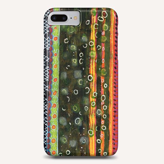 Absorbed Rings with Vertical Stripes Pattern  Phone Case by Heidi Capitaine