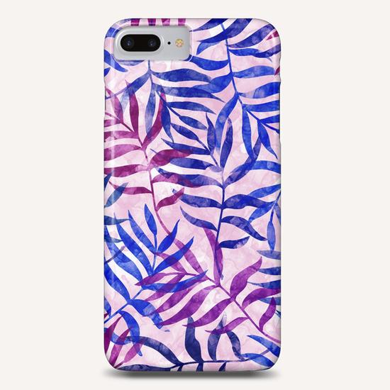 Watercolor Tropical Palm Leaves X 0.1 Phone Case by Amir Faysal