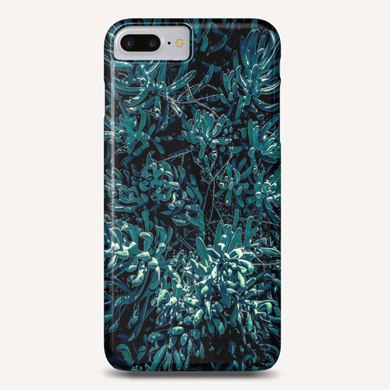 green succulent plant texture abstract background Phone Case by Timmy333