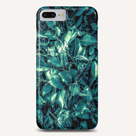 vintage style green leaves texture background Phone Case by Timmy333