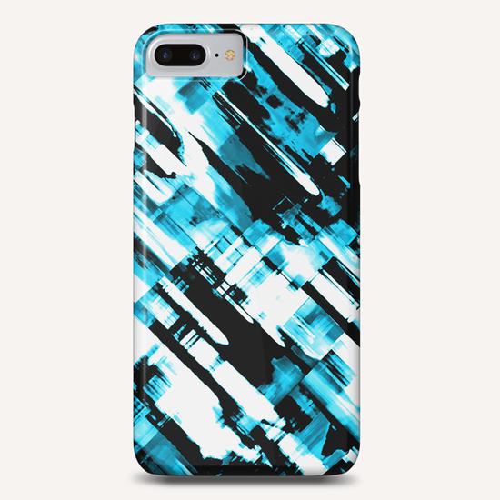 Hot blue and black digital art G253 Phone Case by MedusArt