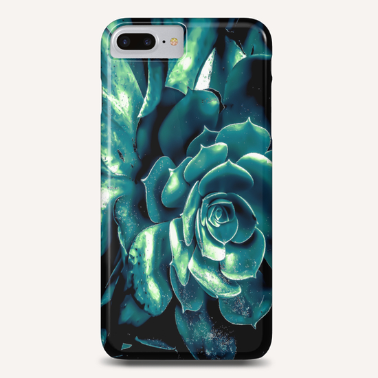 green succulent plant texture background Phone Case by Timmy333