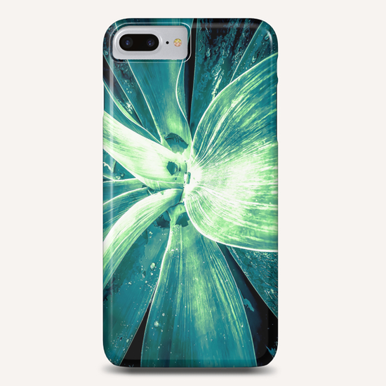 green succulent leaves texture background Phone Case by Timmy333