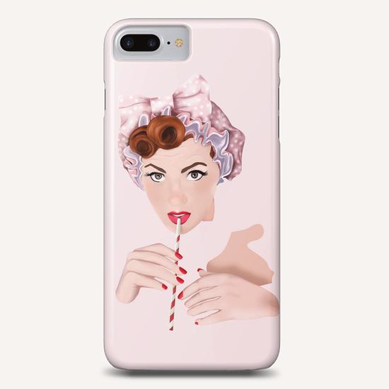 Girl pin up pink Phone Case by mmartabc