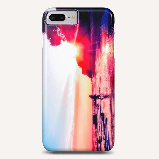 California summer sunset at the beach with blue sky Phone Case by Timmy333