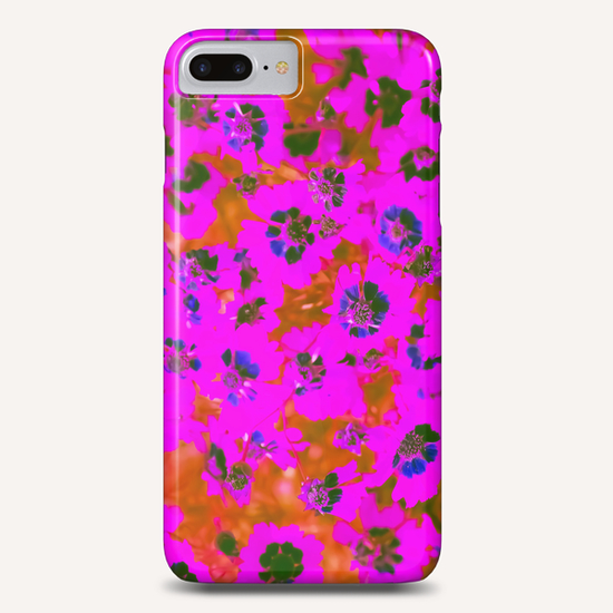 blooming pink flower with brown background Phone Case by Timmy333