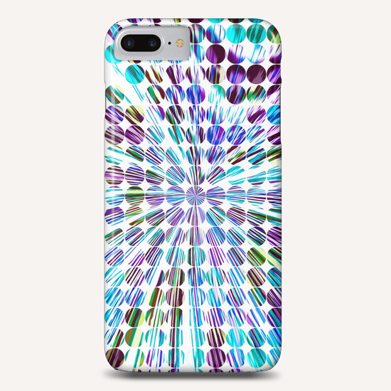 blue and purple circle pattern abstract background Phone Case by Timmy333