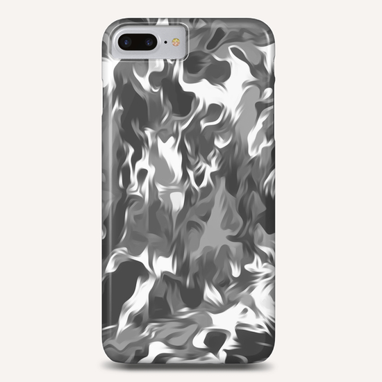 black and white spiral painting abstract background Phone Case by Timmy333