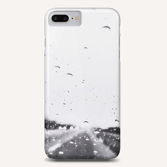 on the road in the rainy day in black and white Phone Case by Timmy333