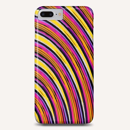 pink purple brown yellow orange circle line pattern  Phone Case by Timmy333