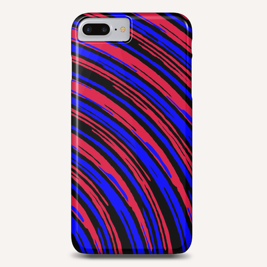 graffiti line drawing abstract pattern in red blue and black Phone Case by Timmy333