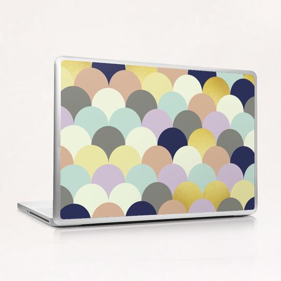 Golden modern art Laptop & iPad Skin by Vitor Costa