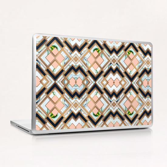 Art deco geometric pattern Laptop & iPad Skin by mmartabc