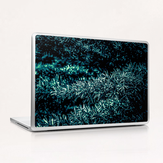 closeup green plant texture background Laptop & iPad Skin by Timmy333