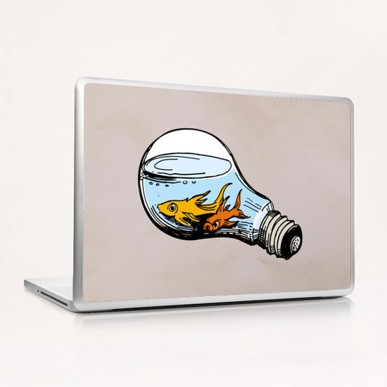 Fishes-Bulb Laptop & iPad Skin by Georgio Fabrello