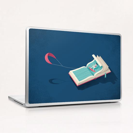 Surfing Laptop & iPad Skin by Andrea De Santis