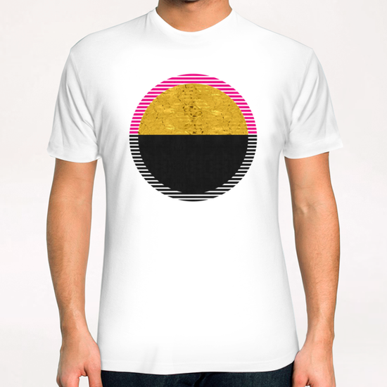 Geometric and golden art T-Shirt by Vitor Costa