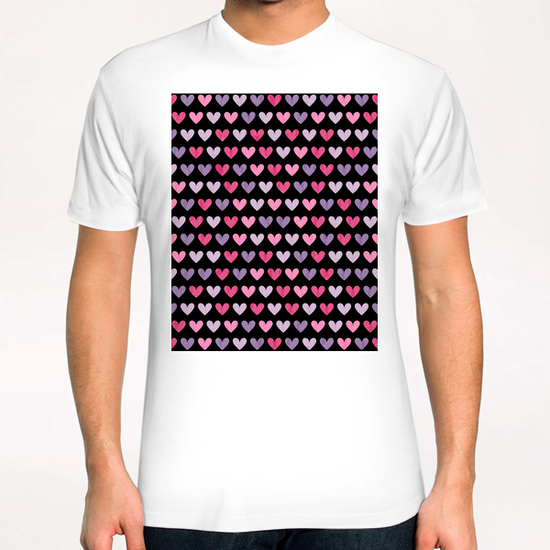 Cute Hearts T-Shirt by Amir Faysal