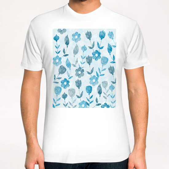 LOVELY FLORAL PATTERN X 0.8 T-Shirt by Amir Faysal