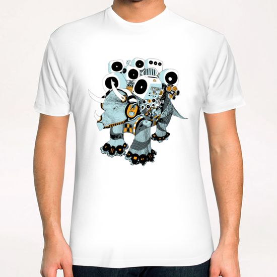 Audiosaurio T-Shirt by electrobudista