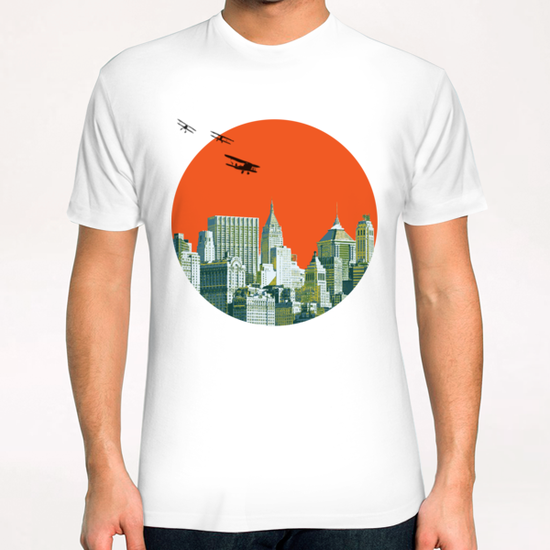 Red sun on NY T-Shirt by tzigone